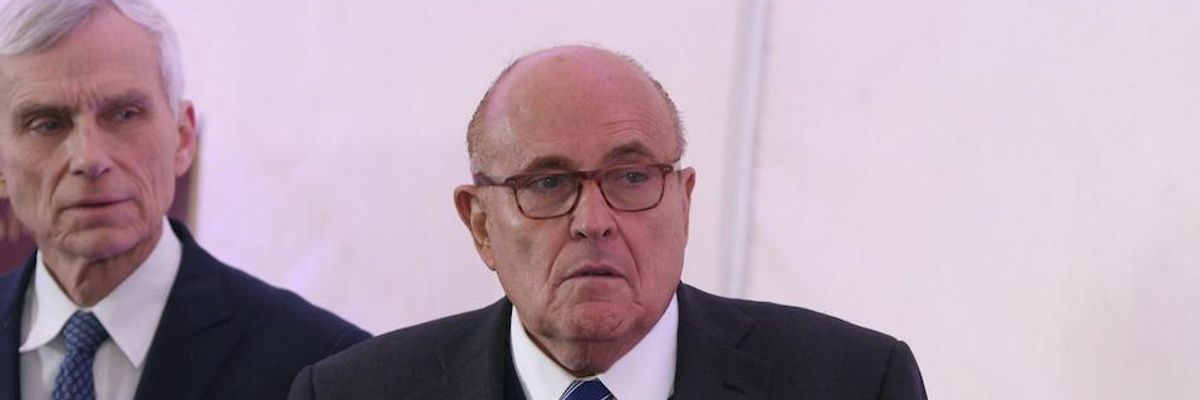 'Arrest and Detain Giuliani Right Now,' Say Critics, After Trump Lawyer Refuses Congressional Subpoena