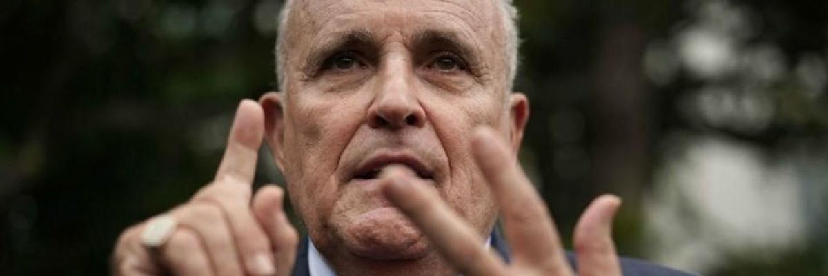 Law Professor's Advice to House Democrats: Arrest Rudy Giuliani