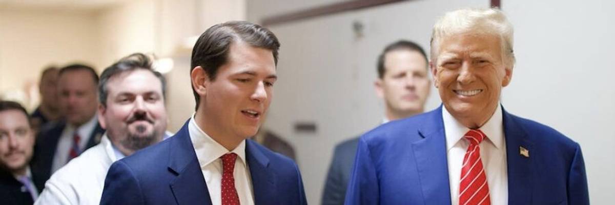 Run GenZ President Joe Mitchell with former President Donald Trump