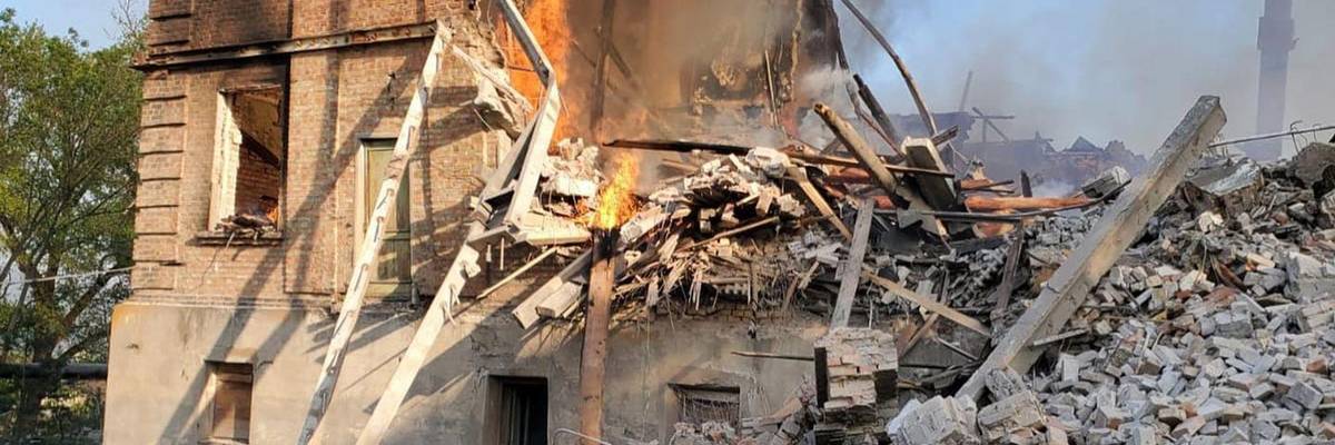Russian forces bombed a Ukrainian school