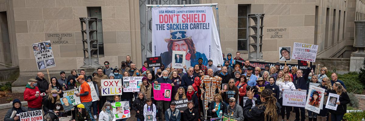Sackler Cartel Protest