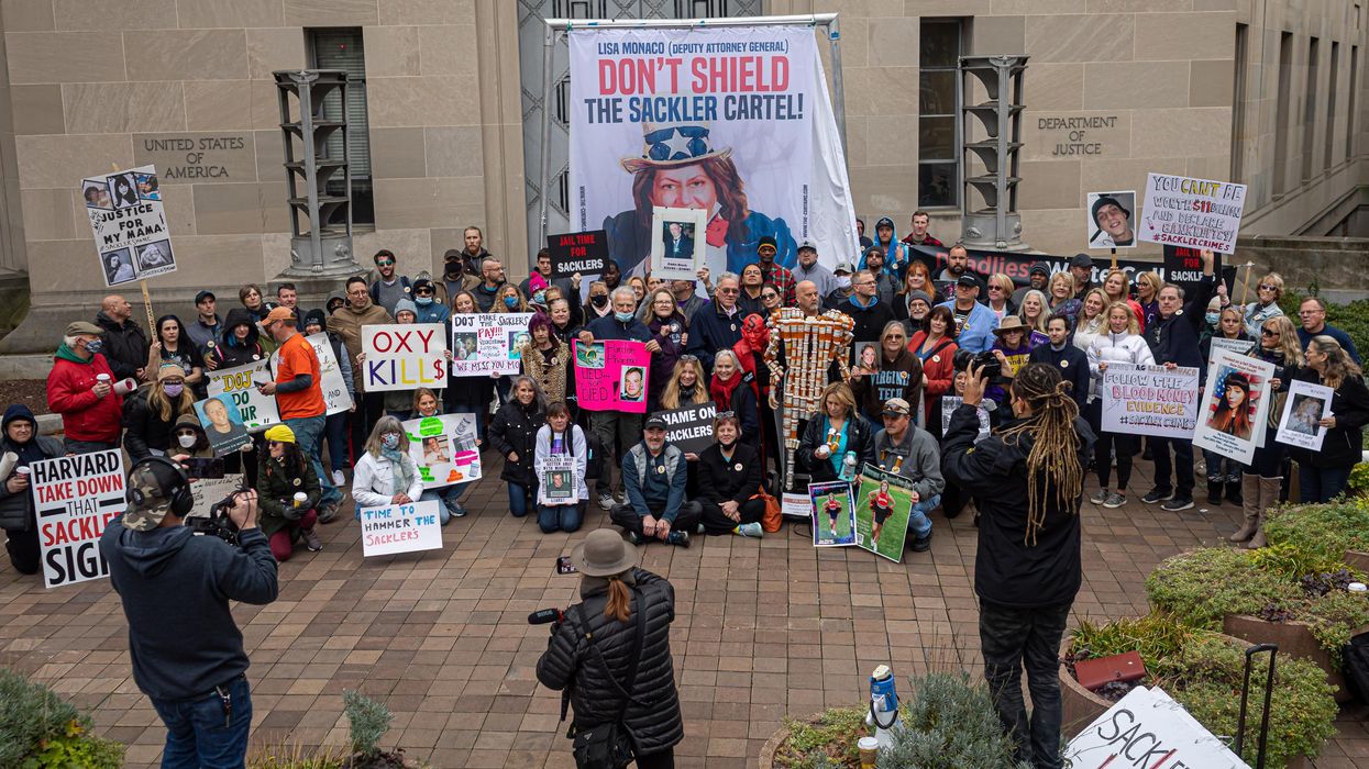 Sackler Cartel Protest