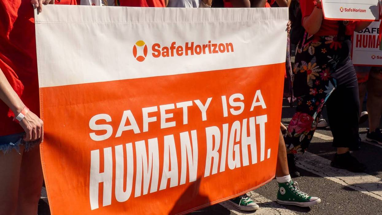 Safe Horizon banner reads, "Safety is a human right."