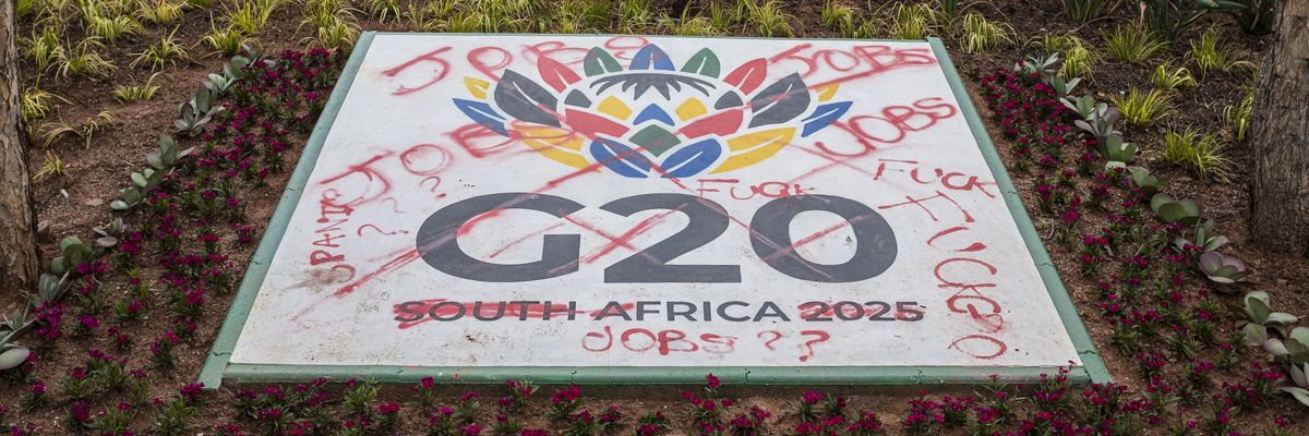 SAFRICA-G20-SUMMIT-VANDALISM