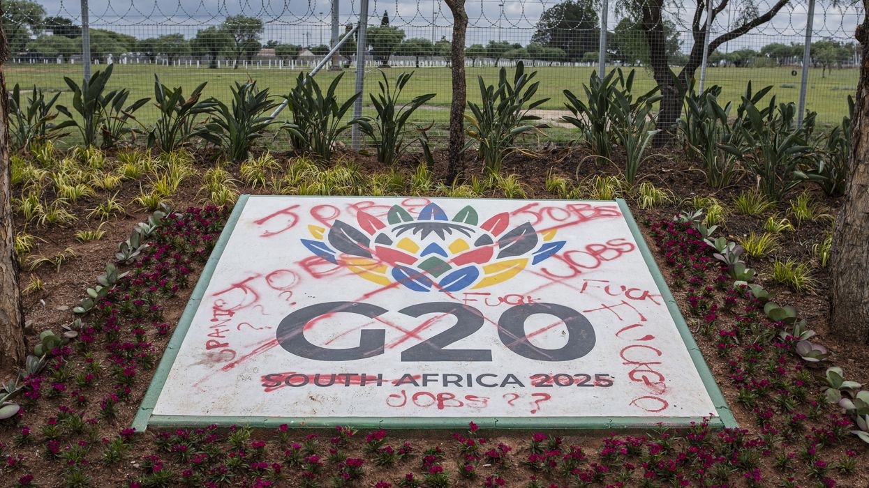SAFRICA-G20-SUMMIT-VANDALISM