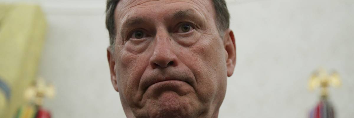 Sam Alito frowns.