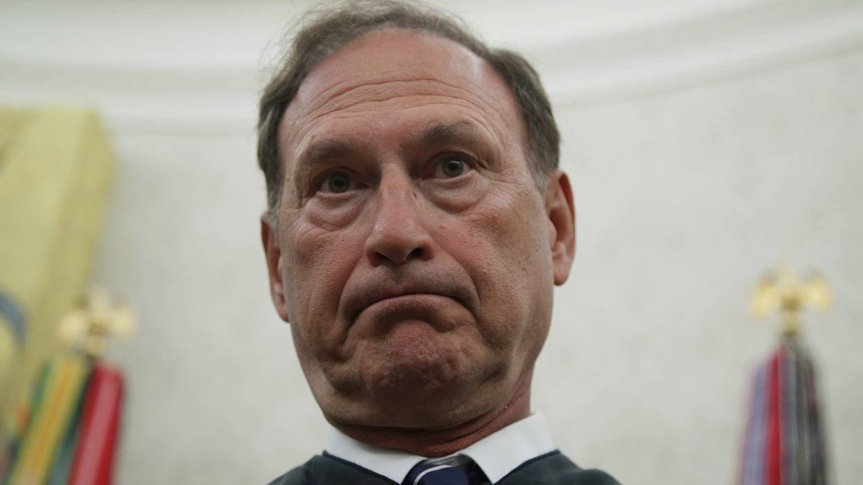 Sam Alito frowns.