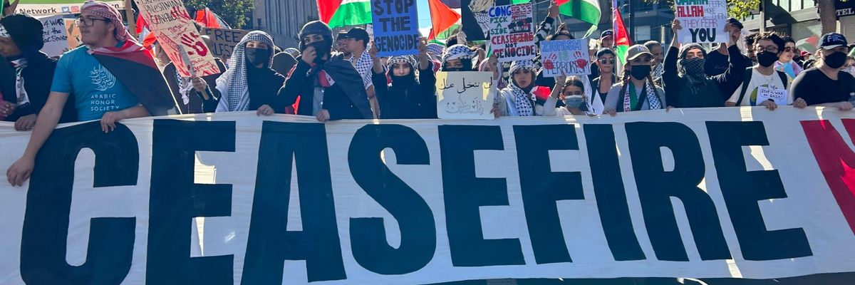 San Francisco cease-fire protest