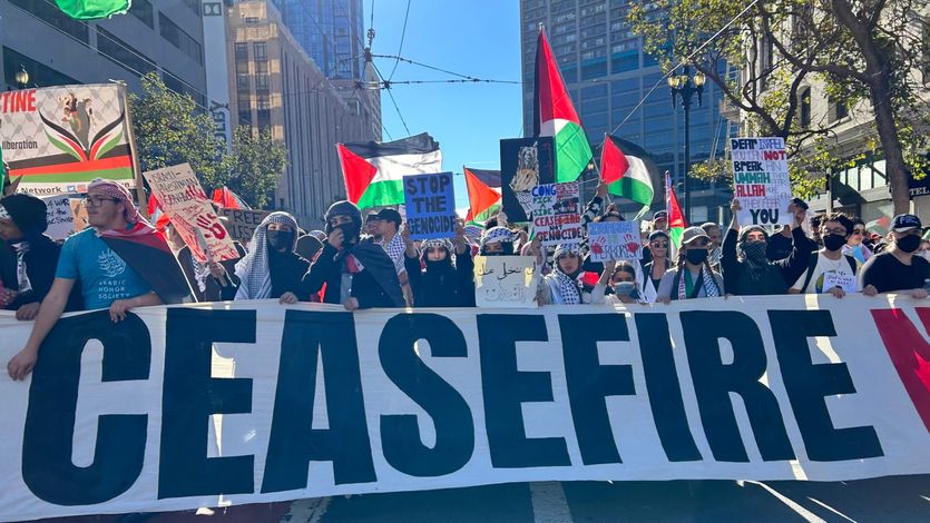 San Francisco Gaza protest 