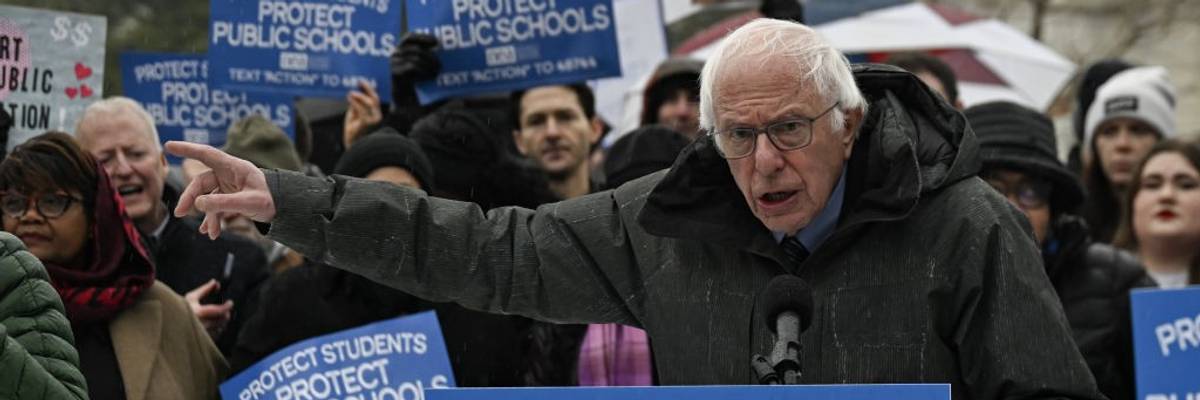 Sanders at Education Rally