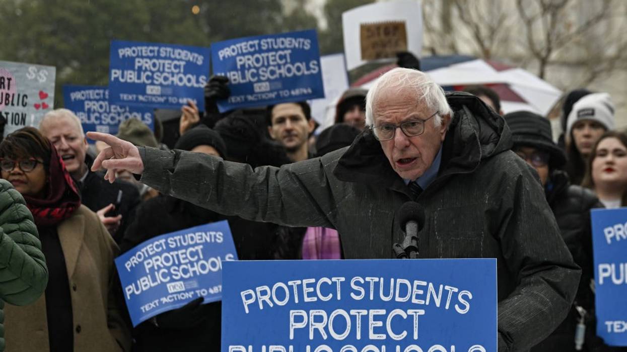 Sanders at Education Rally