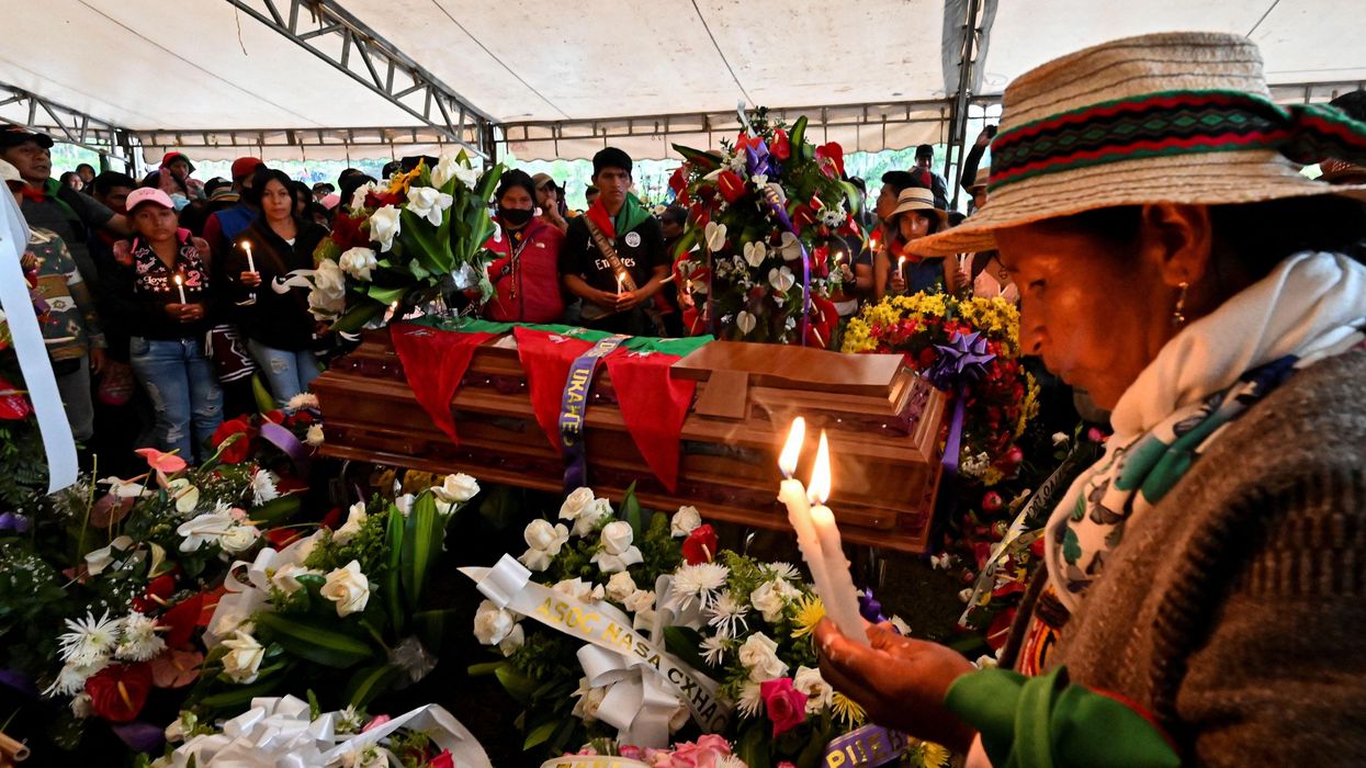 Sandra Liliana Peña funeral Colombia Indigenous murders