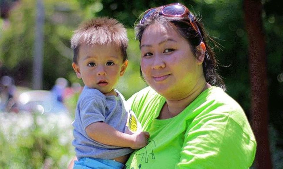 Sandy Saeturn is a community organizer at the Asian Pacific Environmental Network, who arrived in the United States when she was three months old. She was born in a refugee camp in Thailand after her family fled war and violence in Laos.