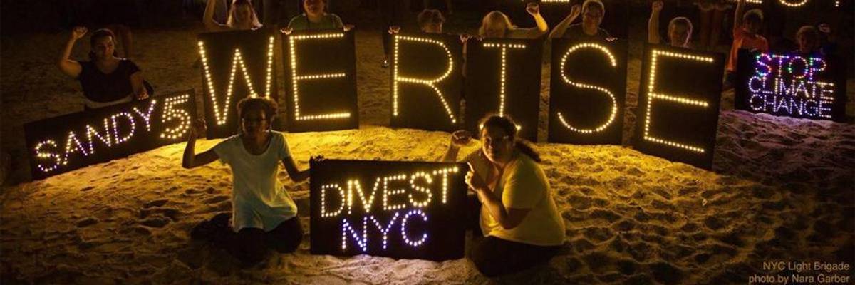 #Sandy5 March - NYC Light Brigade