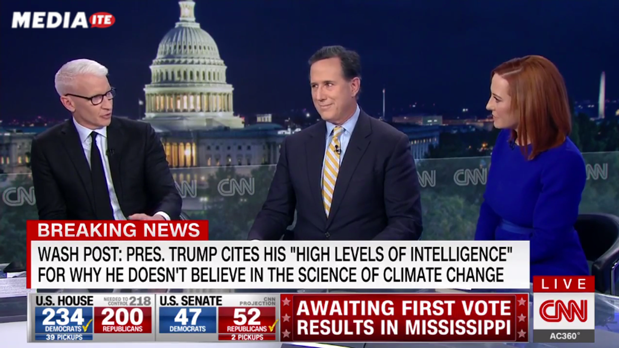 CNN's Anderson Cooper Cancels Segment With Climate Report Author to Give Rick Santorum More Air Time