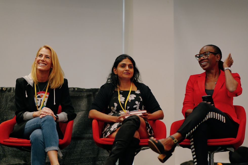 Sara Nelson, Saru Jayaraman, Nina Turner