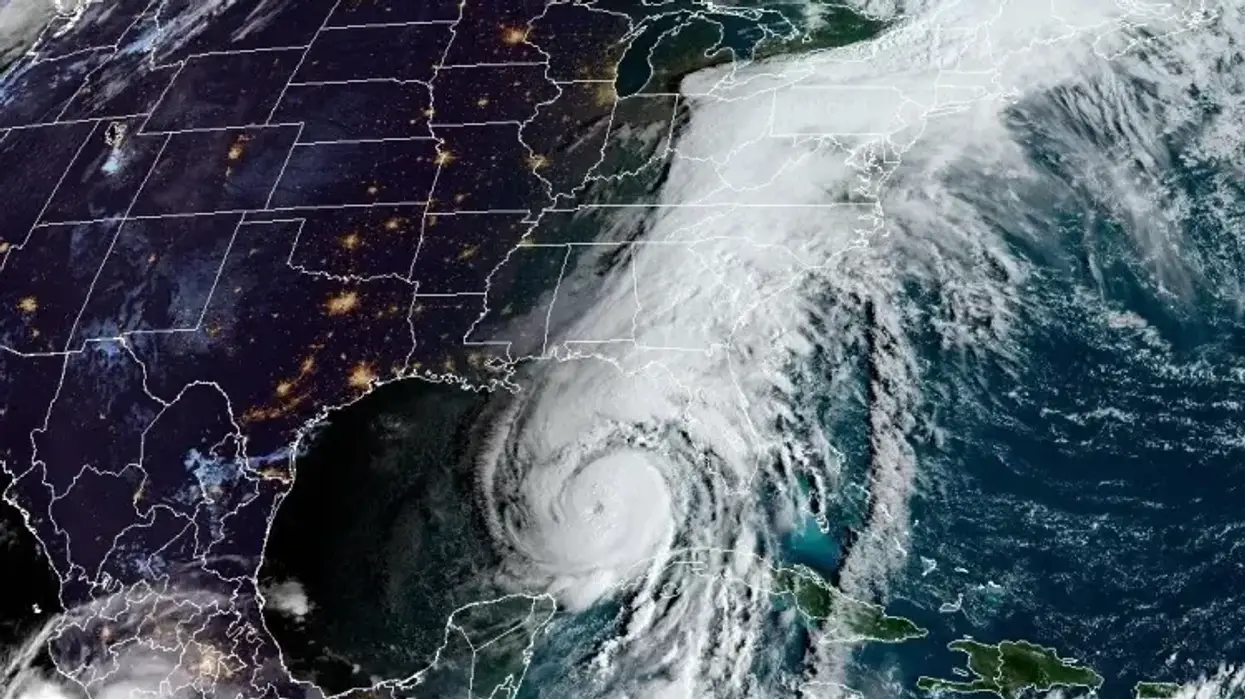 satellite image of Hurricane Helene