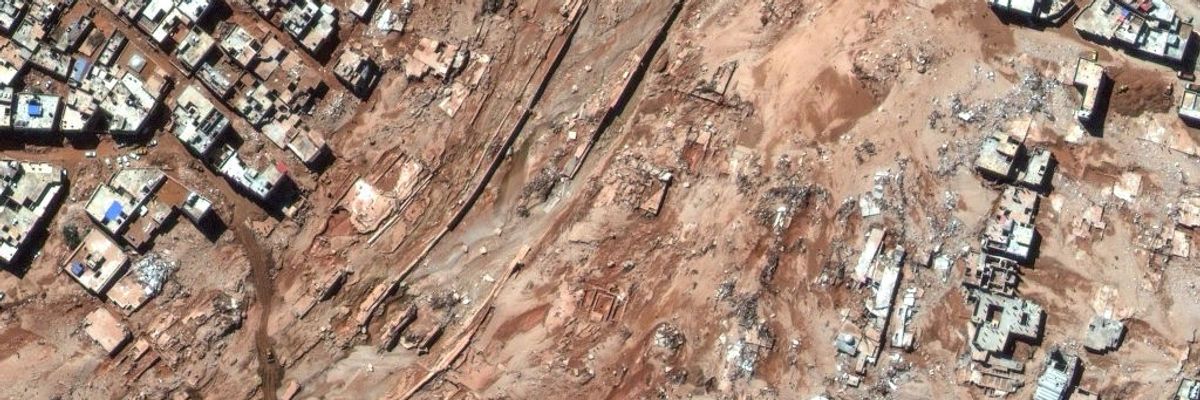 Satellite imagery of Derna disaster in Libya