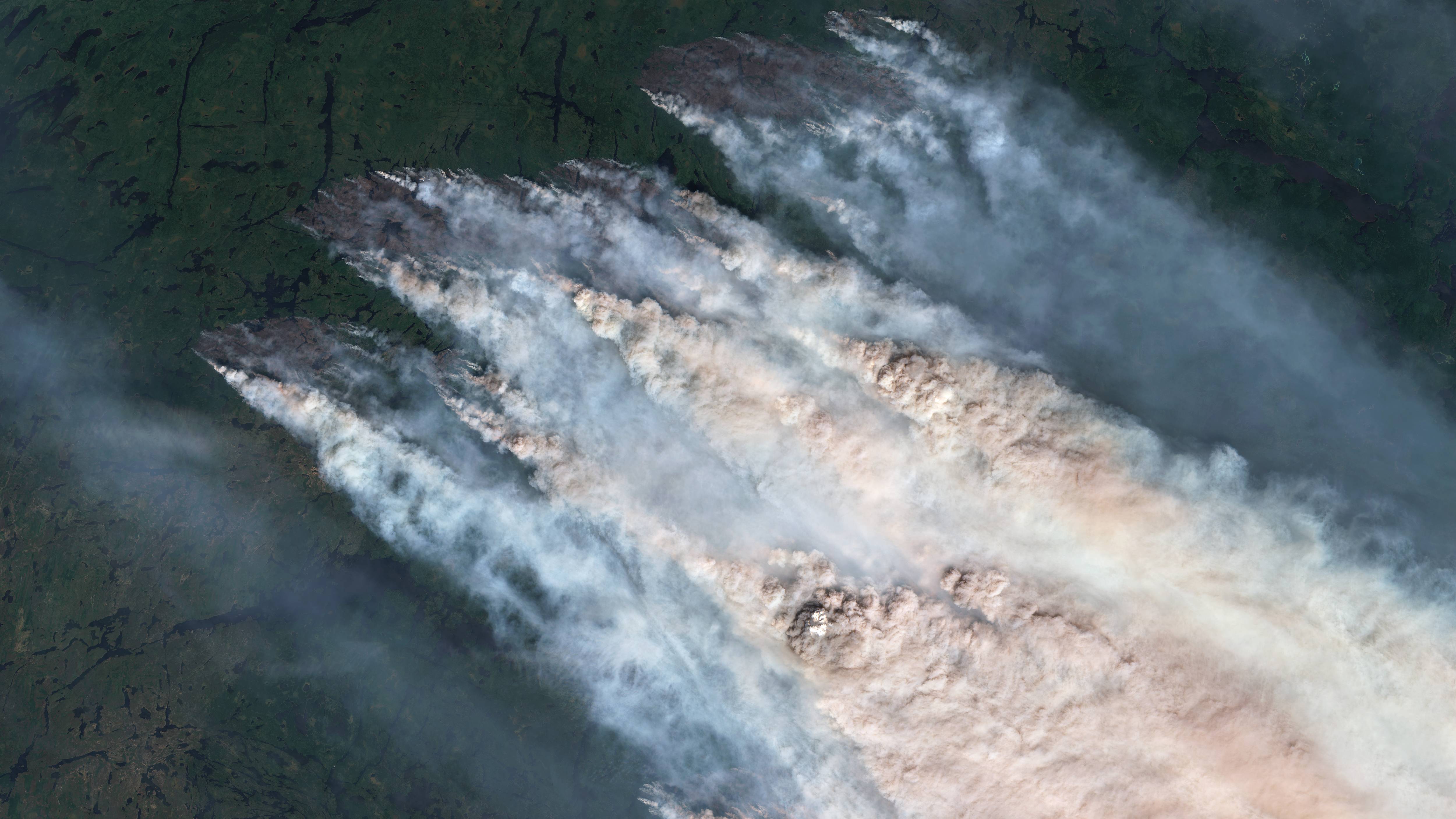 Satellite Imagery Of Northwestern Ontario’s Wildfires