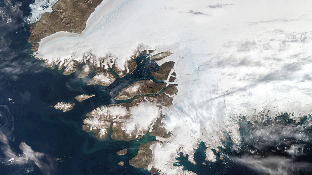 Satellite views of Northwestern Greenland