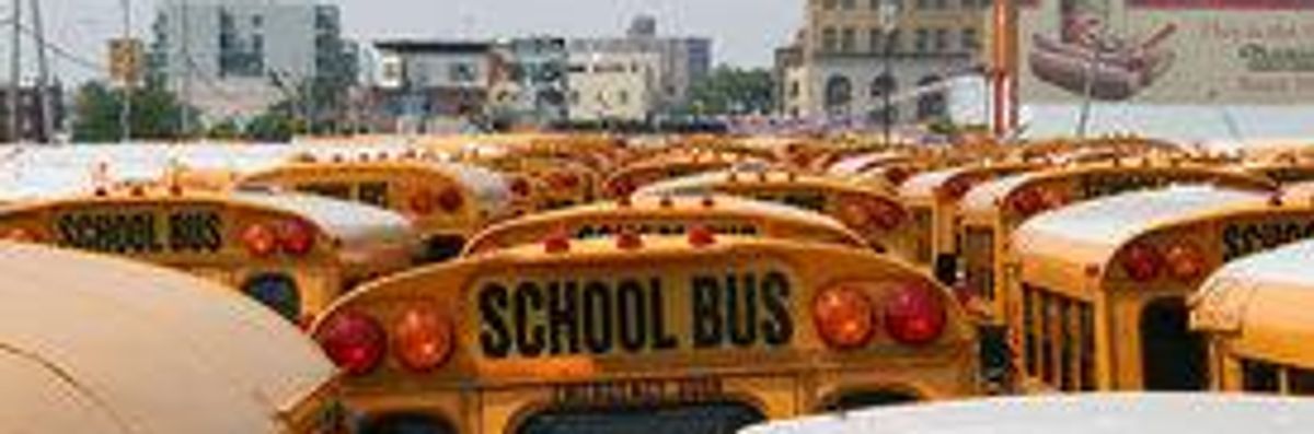 NYC Bus Strike Kicks Off to Fight Privatization of Yellow Buses