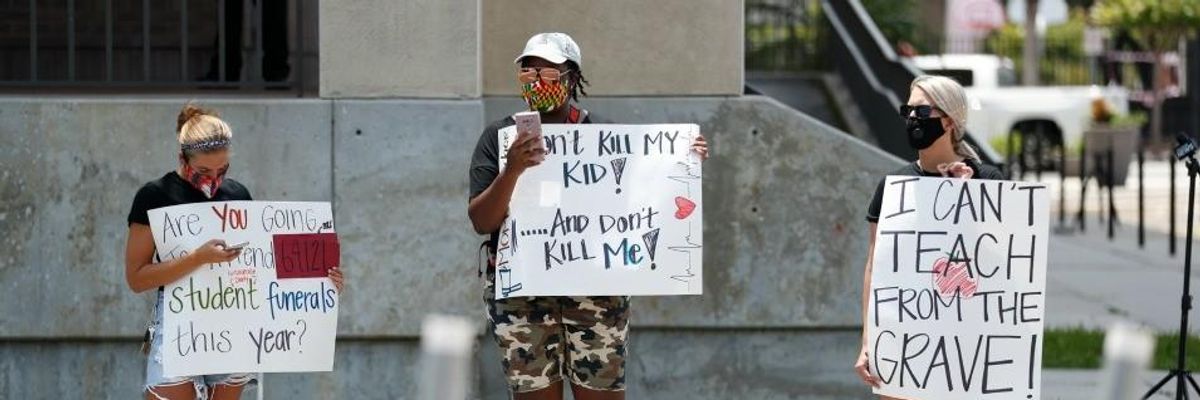 Teachers Sue Florida Governor for Order to Reopen Schools in Defiance of 'Basic Human Needs for Health and Safety'