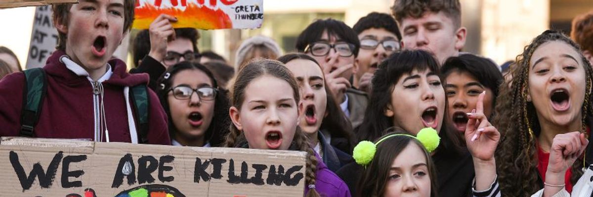 'Our Generation Will Suffer': Tens of Thousands of Students From 60+ UK Communities Join Climate Strike