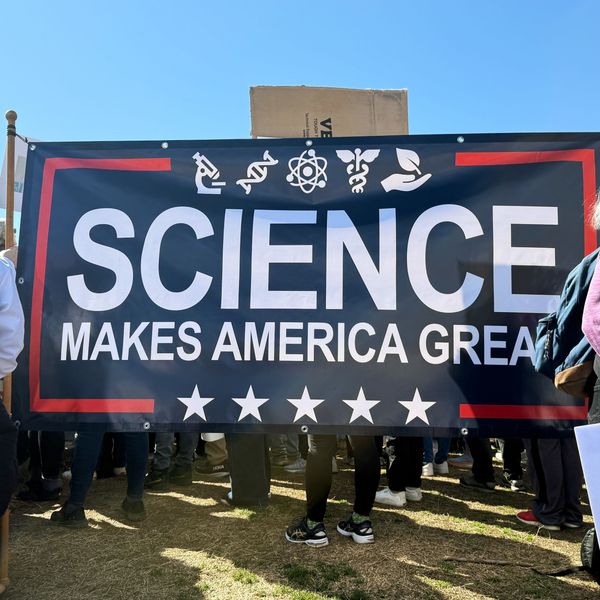 Scientists demonstrate against government policy