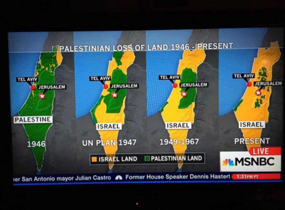 Screen shot from Jewish Voice for Peace on Twitter