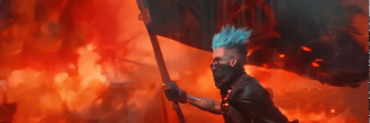 Screenshot from MAGA video "America Lives: More Than a Country"