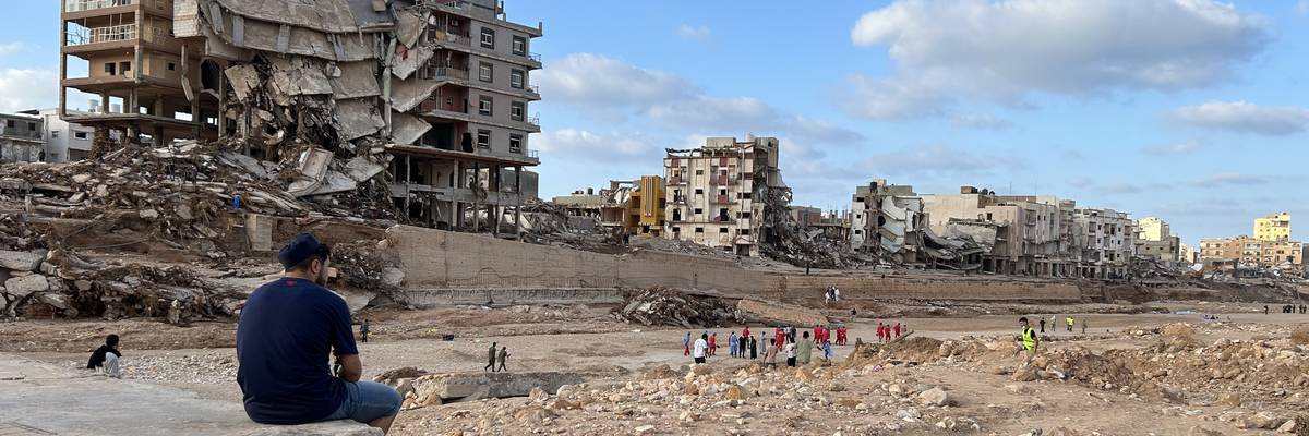 search and rescue in Derna