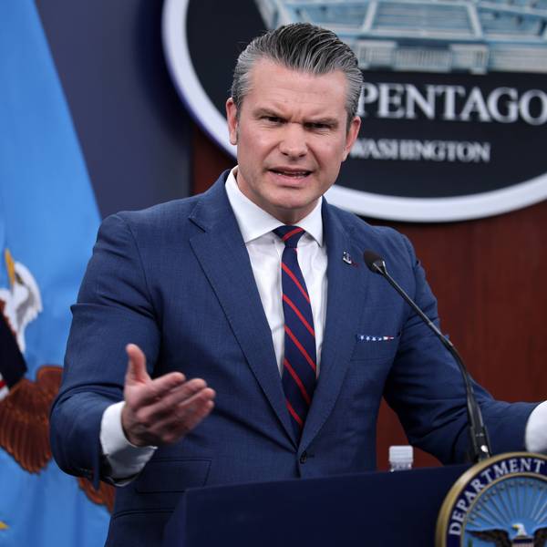 Secretary Hegseth And Chairman Caine Hold Pentagon Press Briefing On Iran Strikes