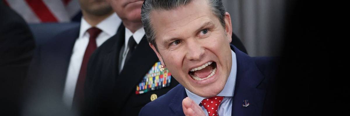 Secretary Of Defense Hegseth Hosts Honor Cordon For UK Defense Secretary John Healey