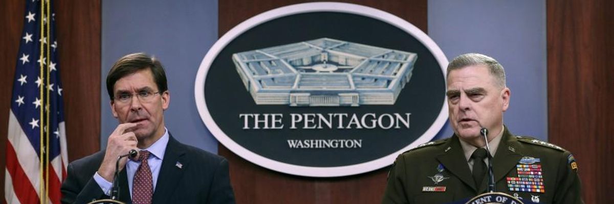 'Colossal Backdoor Bailout': Outrage as Pentagon Funnels Hundreds of Millions Meant for Covid Supplies to Private Defense Contractors