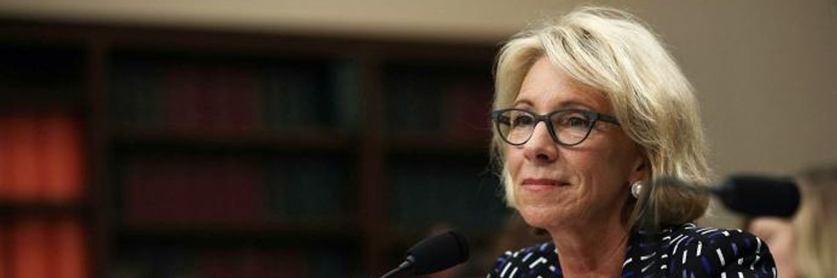'Good First Step' as DeVos Forced to Cancel $150M in Student Loan Debt for Thousands Scammed by For-Profit Schools