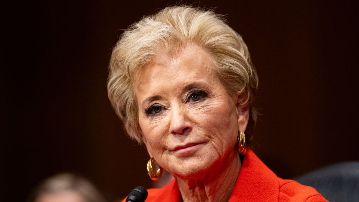 Secretary of Education nominee Linda McMahon...