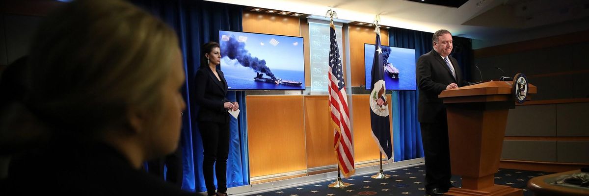 Trump Blames Iran for the Tanker Attacks. But Let's be Skeptical of his Administration's Pro-War Bluster