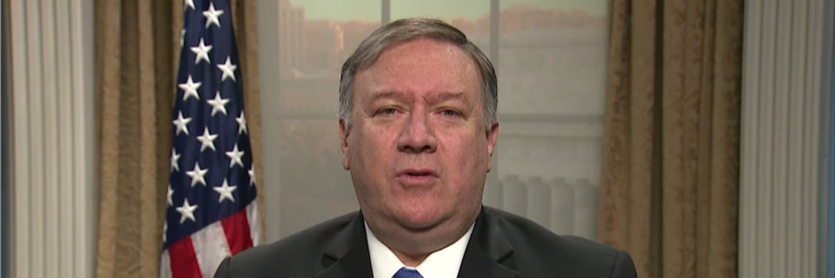 Pompeo Says US Prepared to Take Military Action in Venezuela "If That's What's Required"