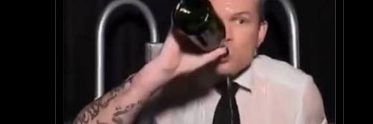 Secretary of War Crimes Hegseth celebrates New Year's Eve