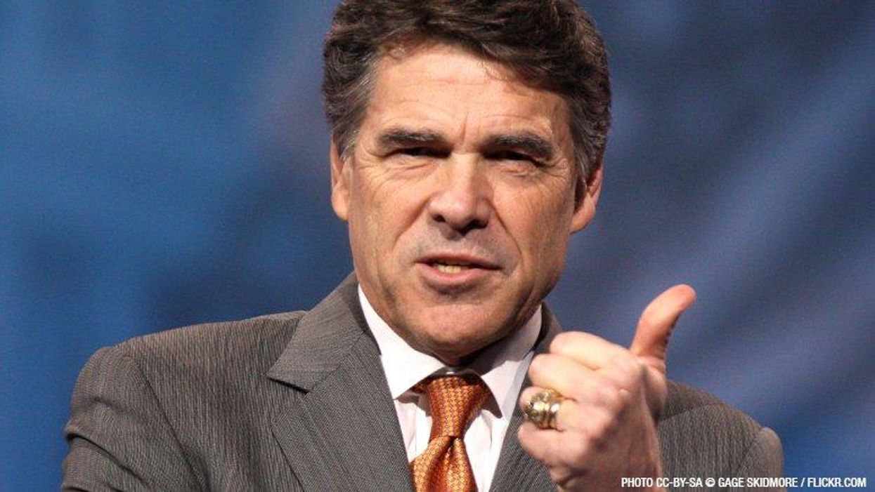 Petrochemical Booster Rick Perry Rides to the Rescue of the Fracking Industry