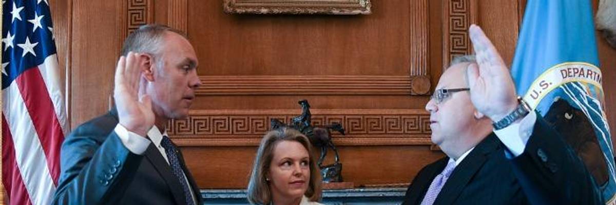 Zinke Ridiculed for Flying Special Flag When He Visits Interior Dept DC Office