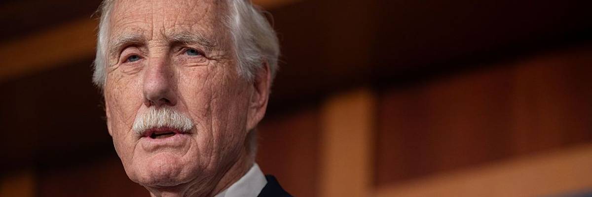 Angus King Denounced for Claiming 'Standing Up to Trump Didn’t Work' After Shutdown Cave