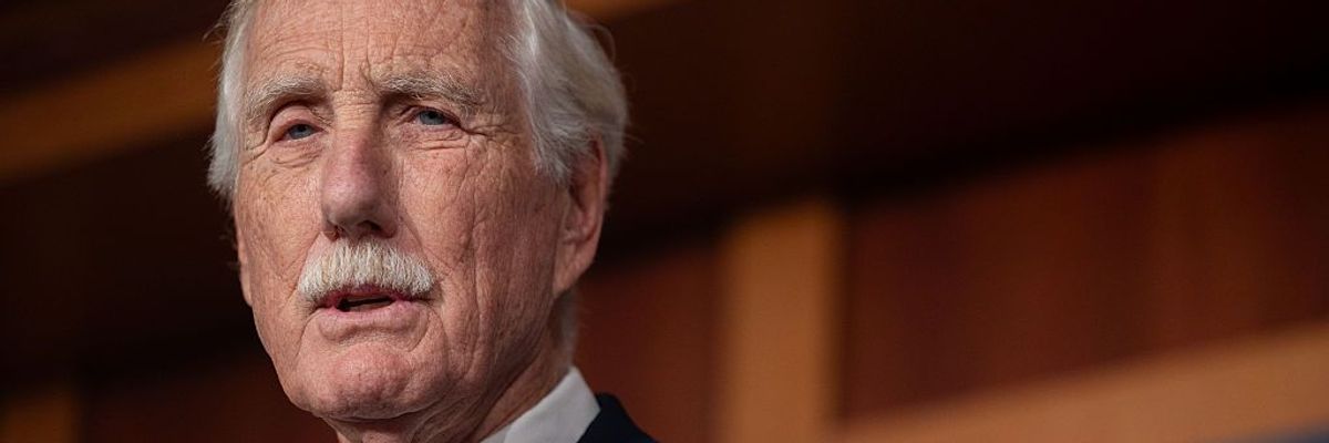 Angus King Denounced for Claiming 'Standing Up to Trump Didn’t Work' After Shutdown Cave