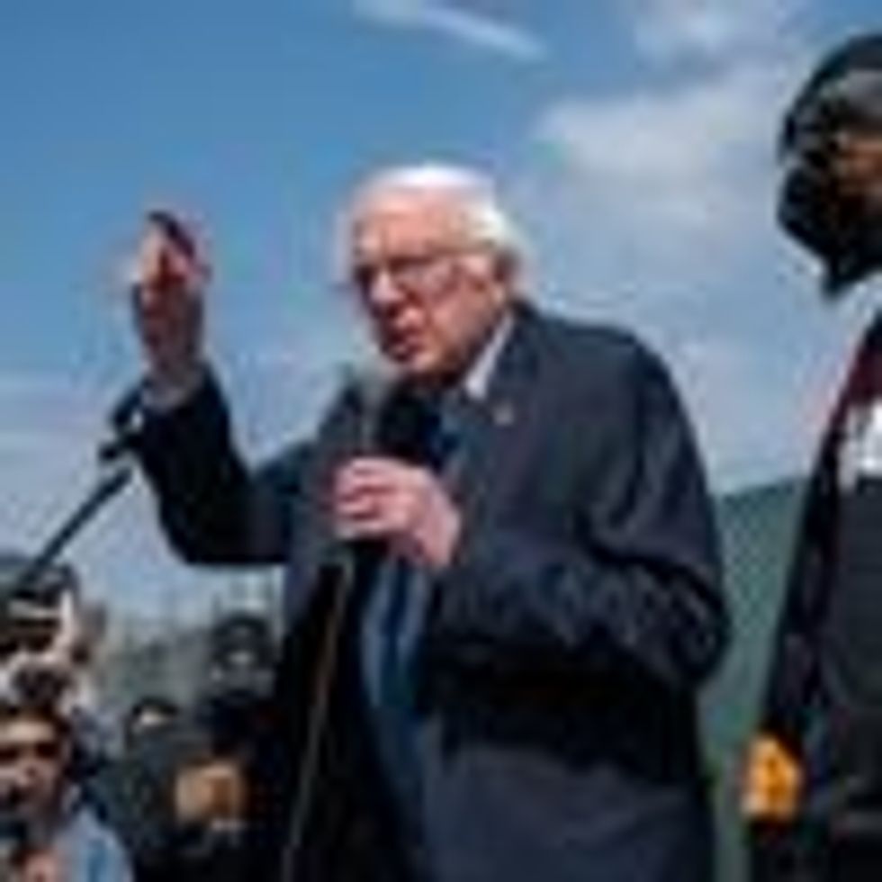 Sen. Bernie Sanders and Amazon union organizer Chris Smalls