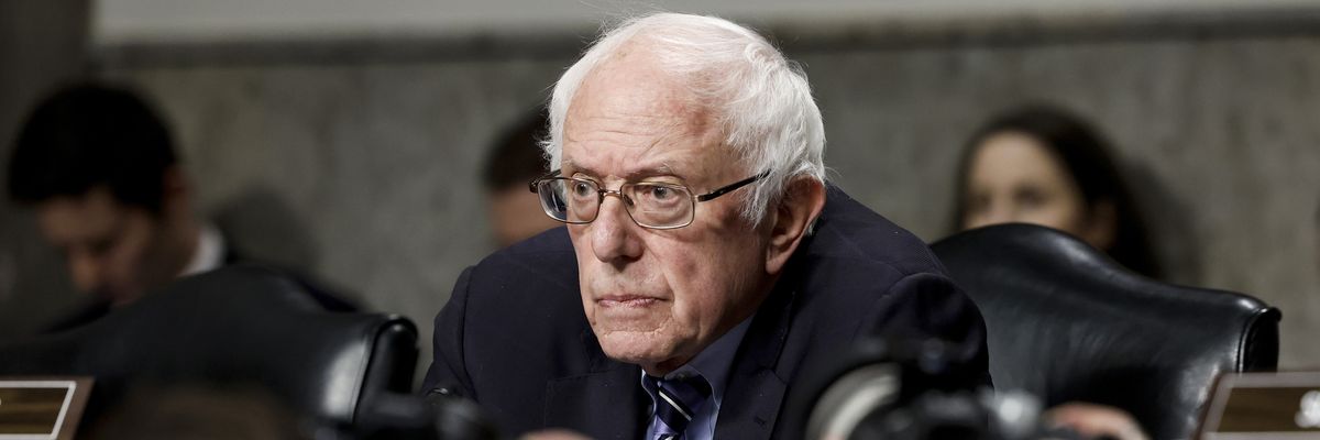 Sen. Bernie Sanders appears at a hearing