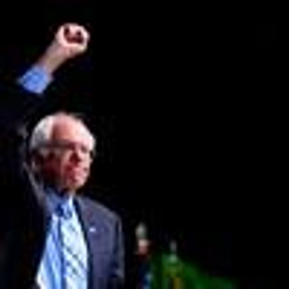 Sen. Bernie Sanders appears at an event