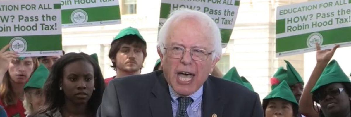 Progressive Groups Rally Behind Sanders' Plan to Tax 1% and Fund Higher Ed