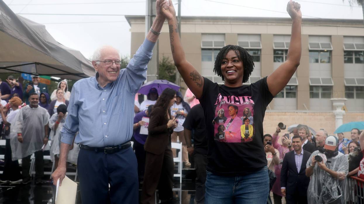 Sen. Bernie Sanders Campaigns For Senate Candidate In Florida Angie Nixon In Tampa