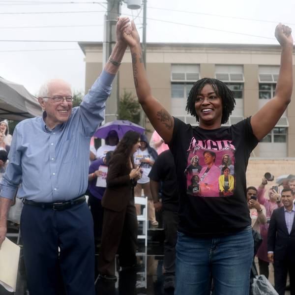 Sen. Bernie Sanders Campaigns For Senate Candidate In Florida Angie Nixon In Tampa