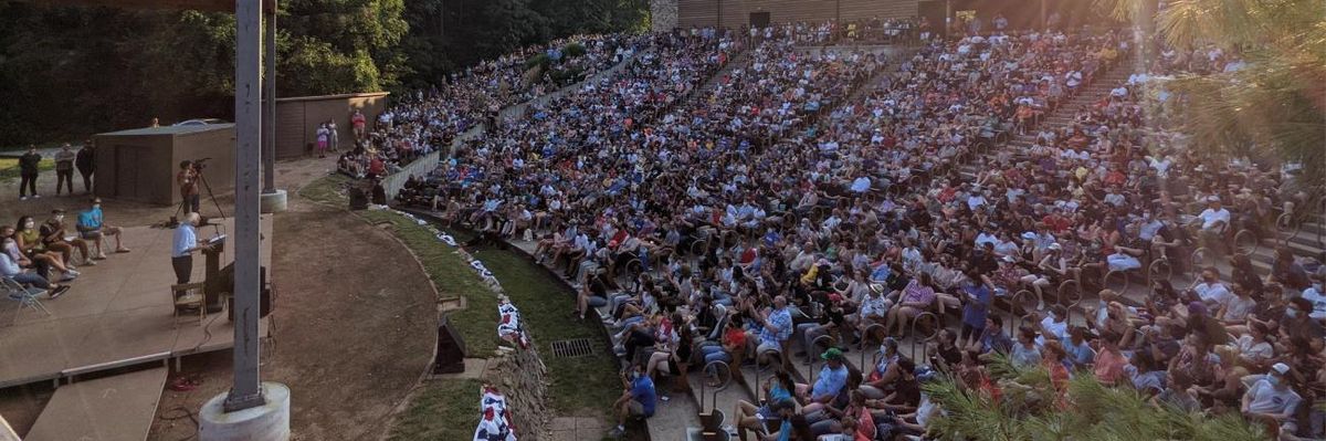 Sen. Bernie Sanders holds a town hall in West Lafayette, Indiana.